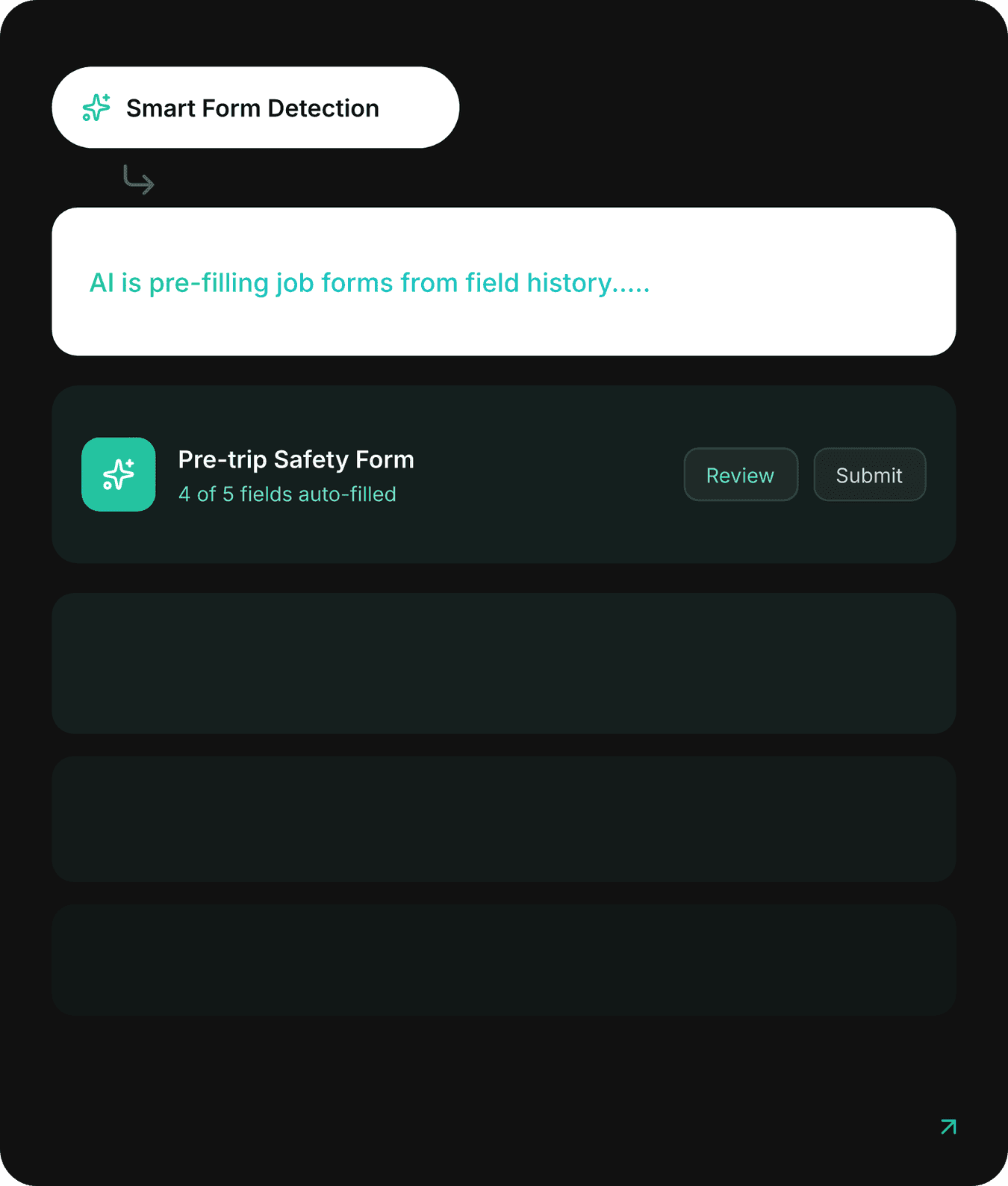 How AI pre-fills job forms and checklists using field history to speed up inspections and service documentation