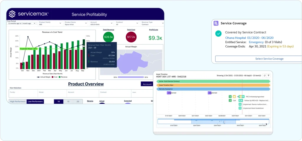 image of contract and warranty management feature