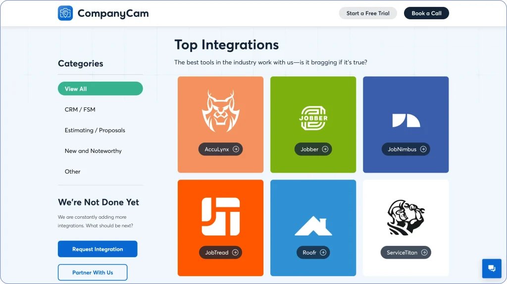 CompanyCam Integrations 