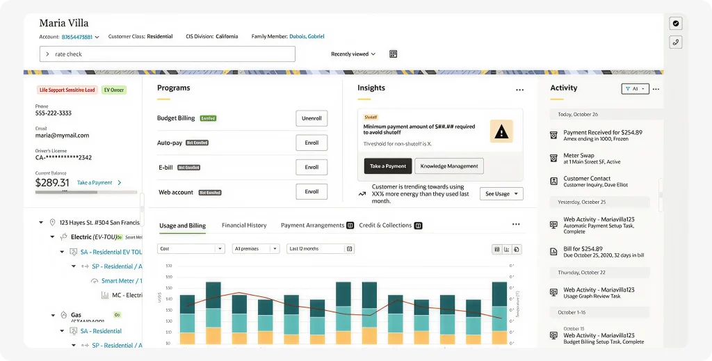 Image of Oracle field service software