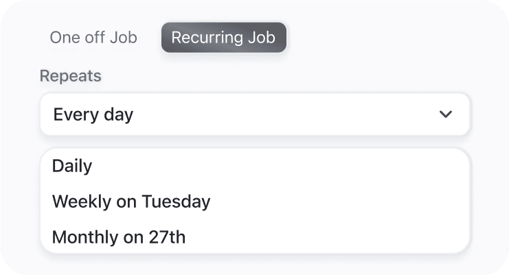 customisable Scheduling Preferences 