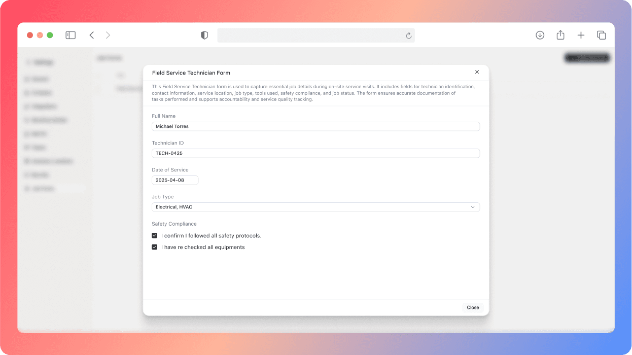 checklist-field-service-software