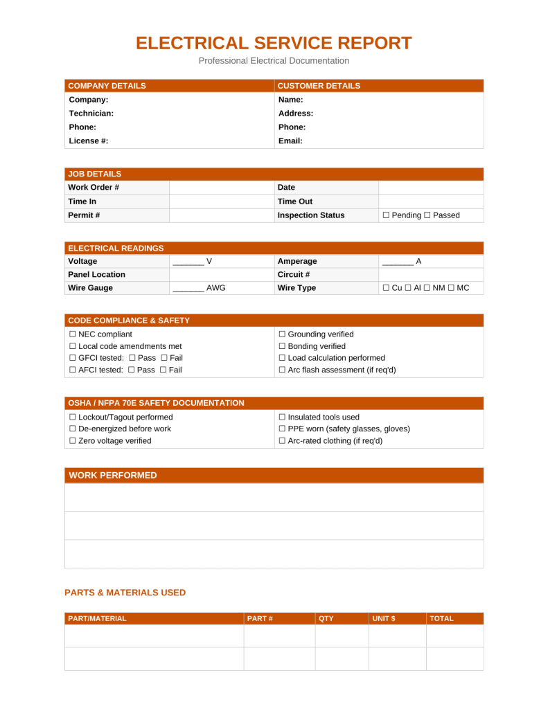 Field Service Report Template [Free PDF & Word] | 2026