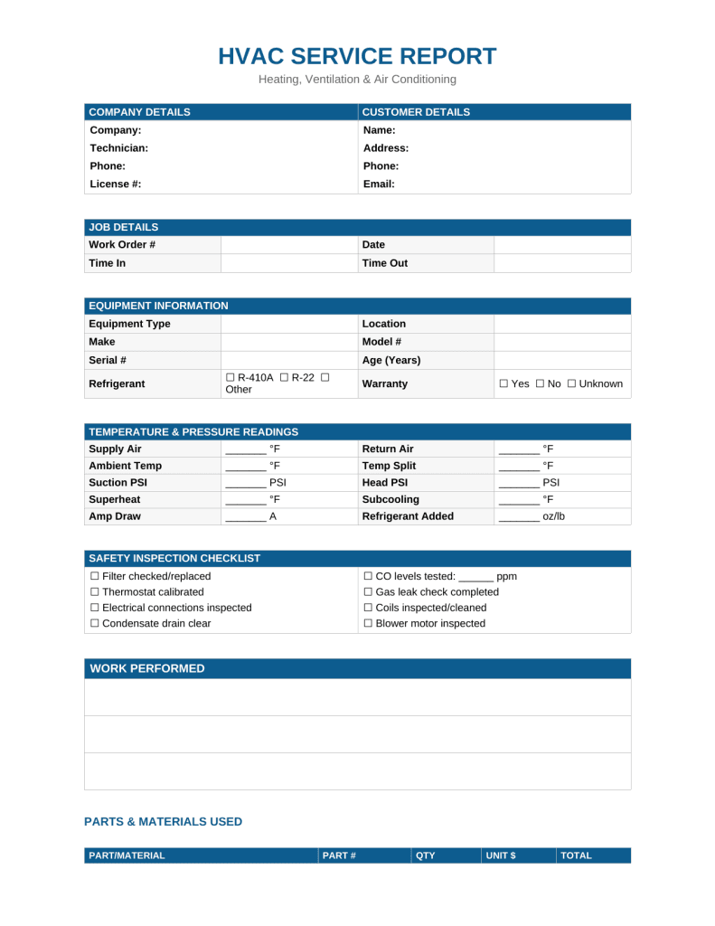 Field Service Report Template [Free PDF & Word] | 2026