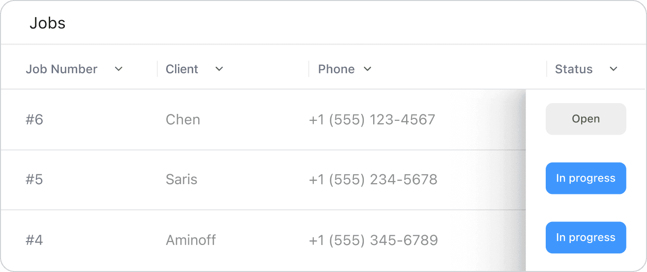 Quick Work Order Setup