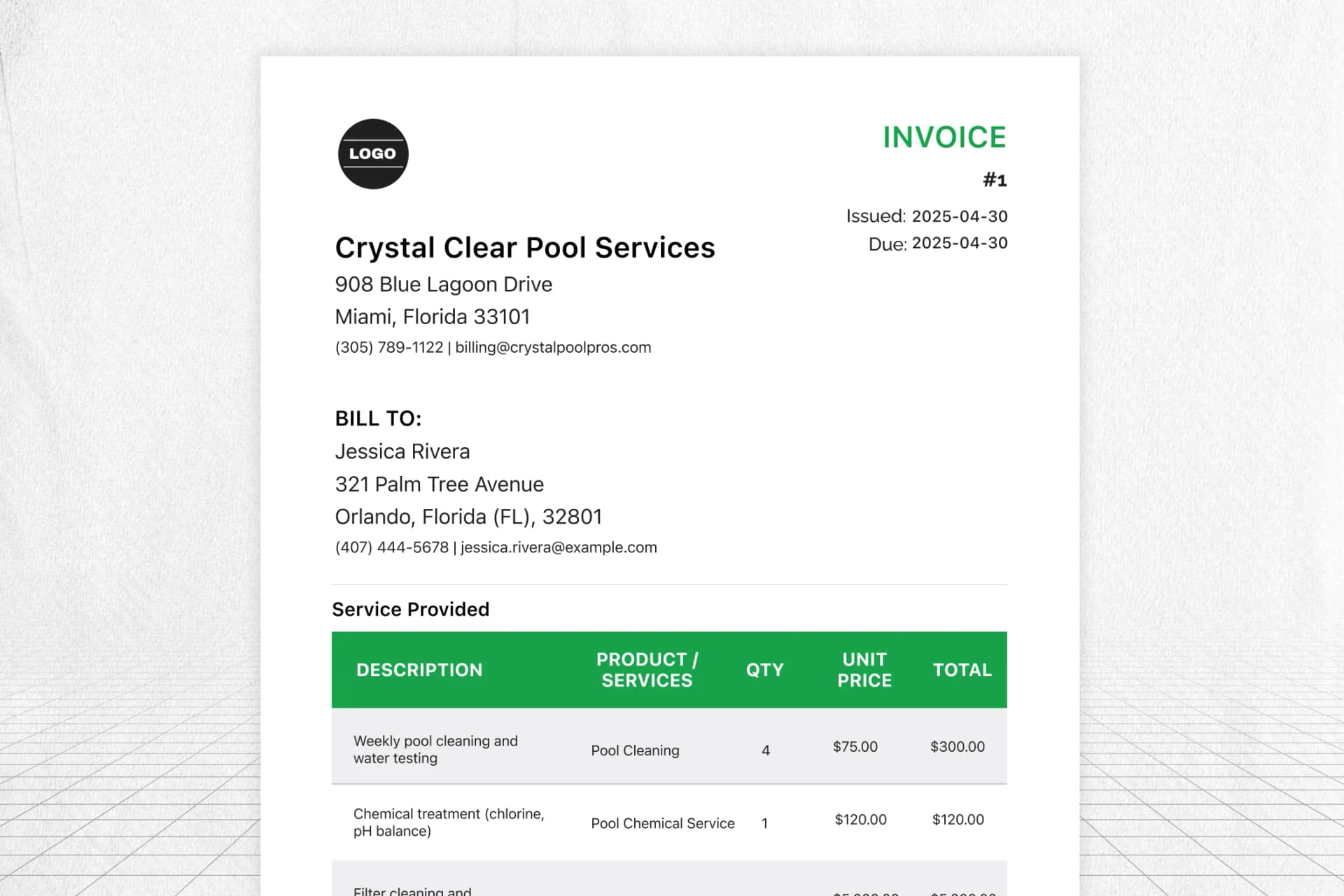 pool-service-invoice-template