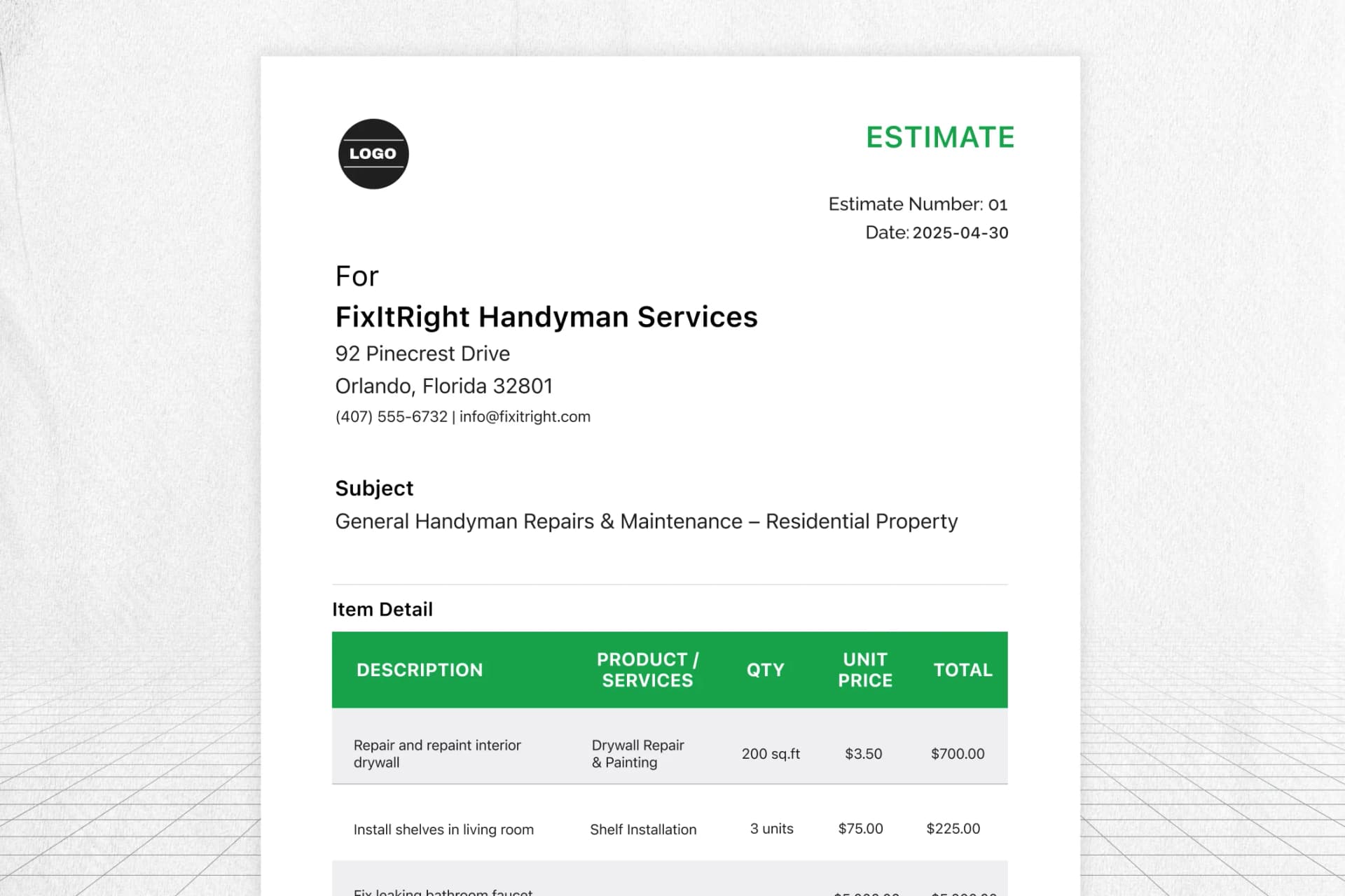 handyman-estimate
