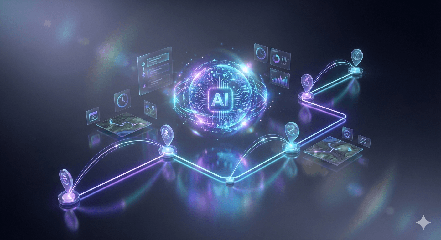 multi stop route planning with FieldCamp AI