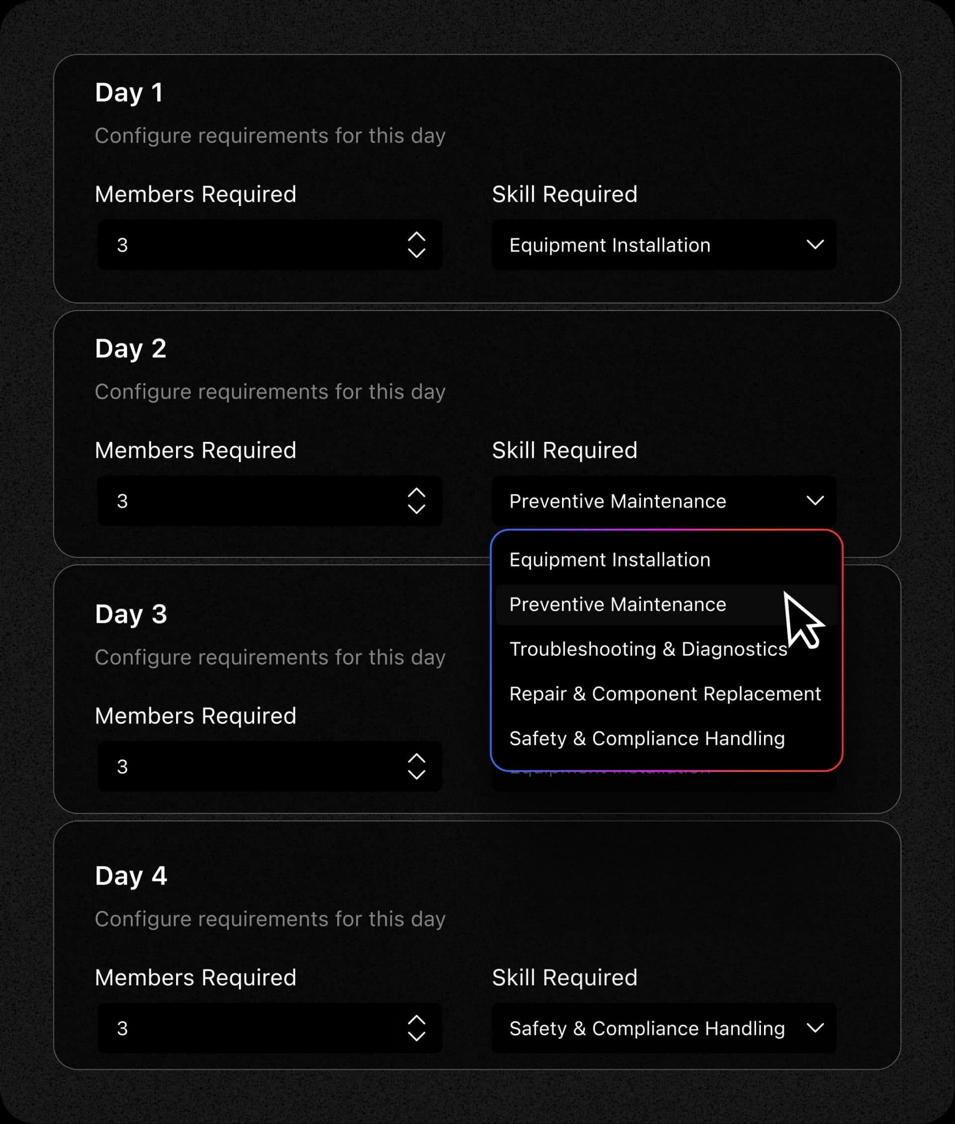 Skill Based Scheduling