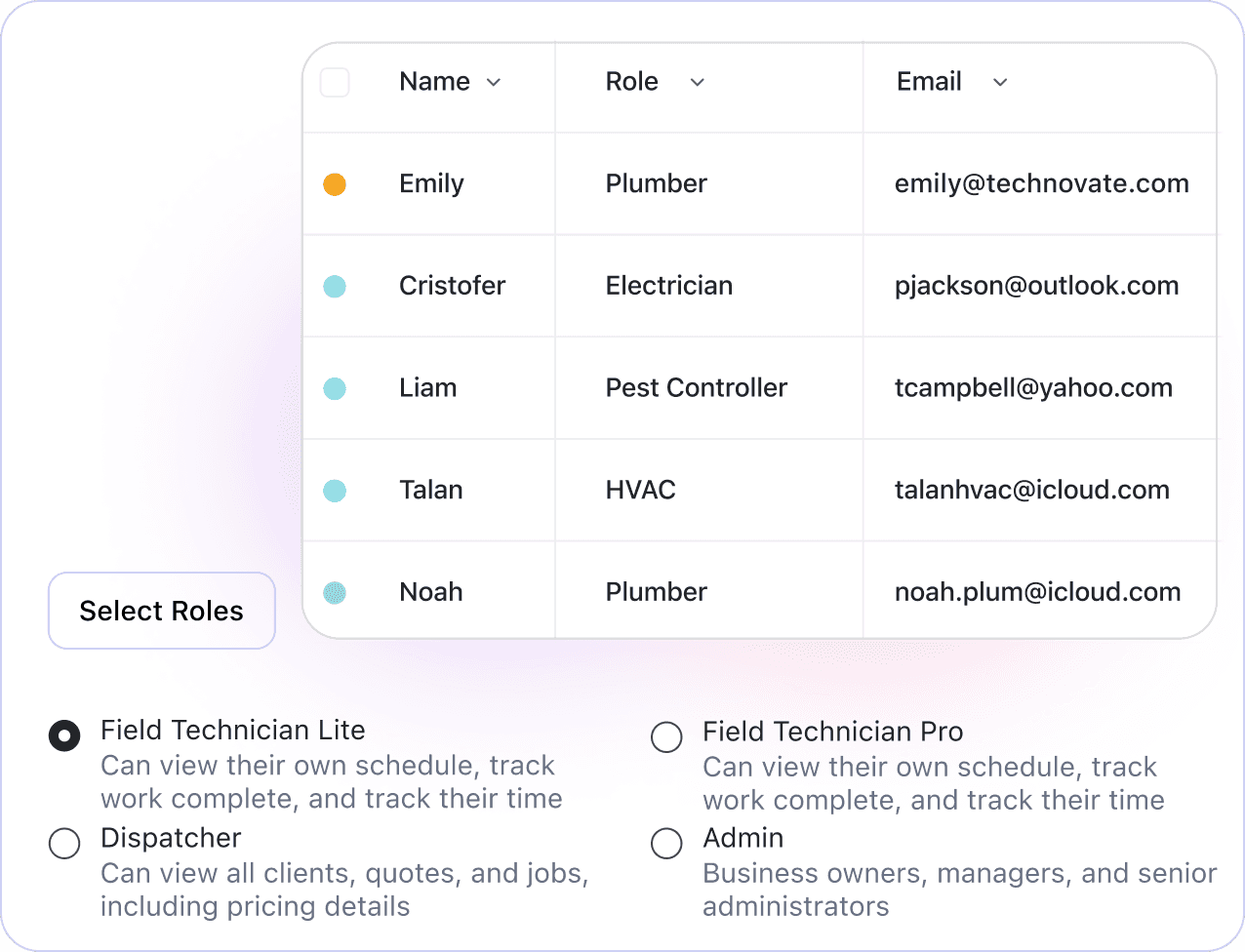 why field Team Management