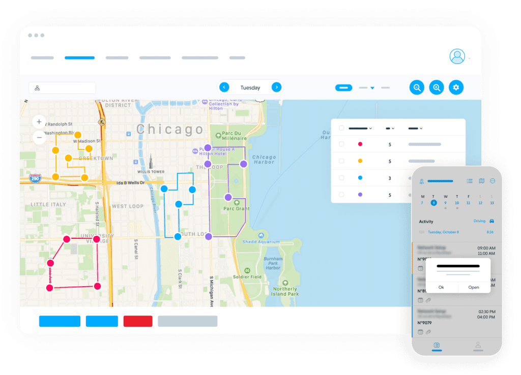 praxedo dashboard 1024x738