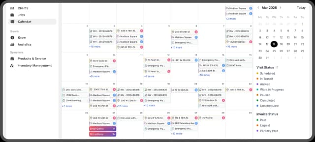 Calendar grouping