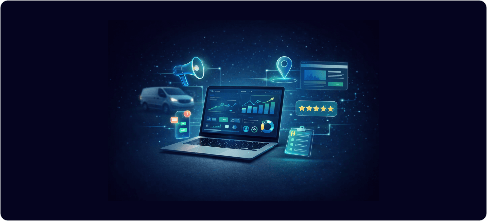 How HVAC advertising works using digital marketing dashboards, campaign analytics, customer review signals, location targeting, and lead generation tools to grow HVAC service demand.