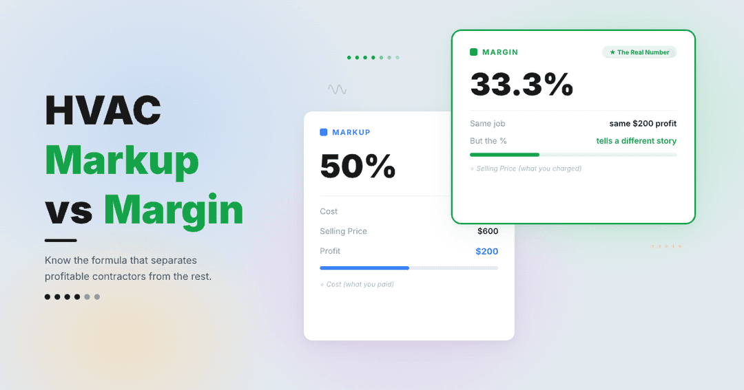 HVAC Markup vs Margin Why Your Profit Keeps Disappearing