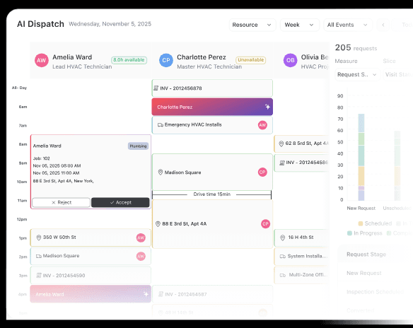 dispatcher ui screenshot 1