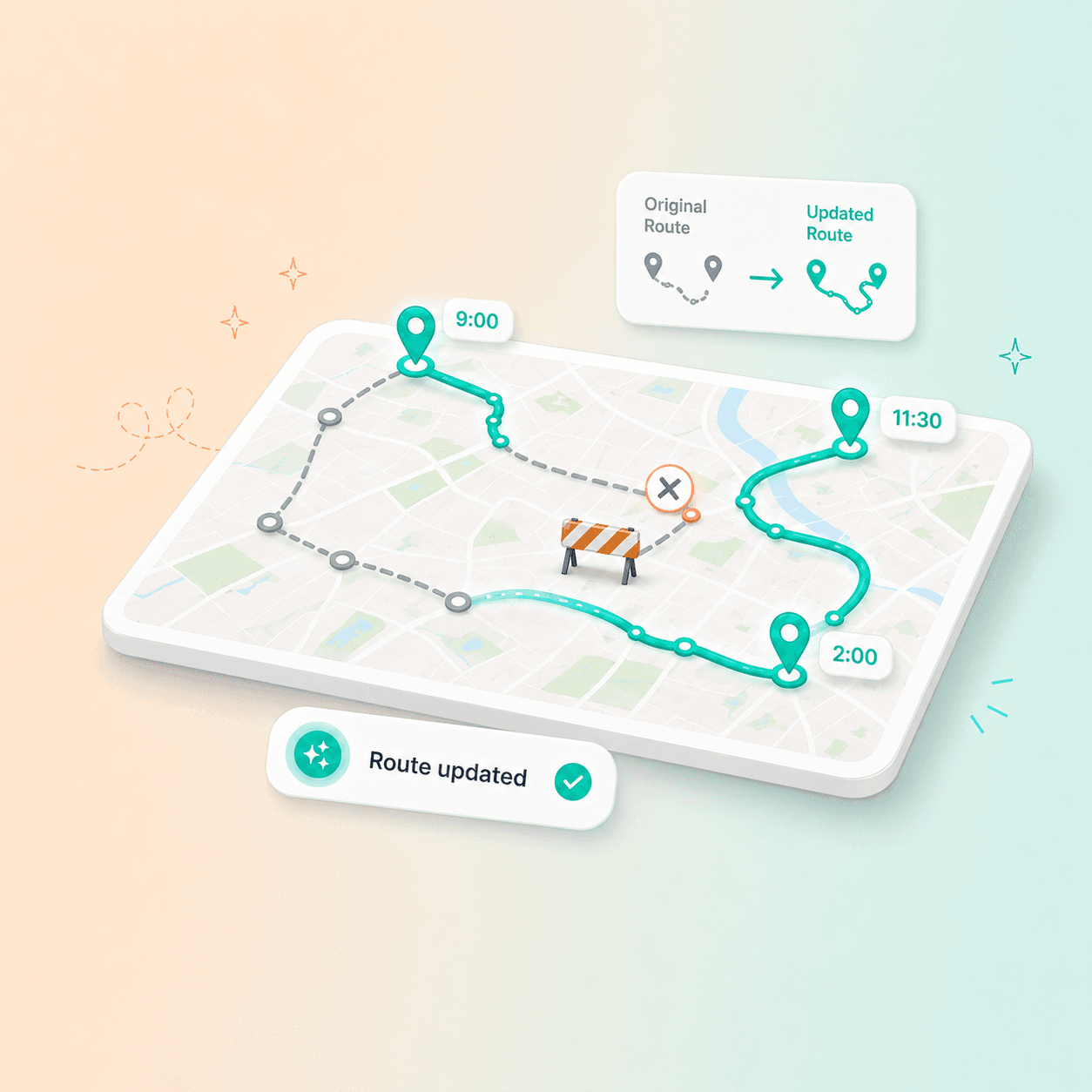 Dynamic Rerouting: How AI Fixes Field Service Routes Live