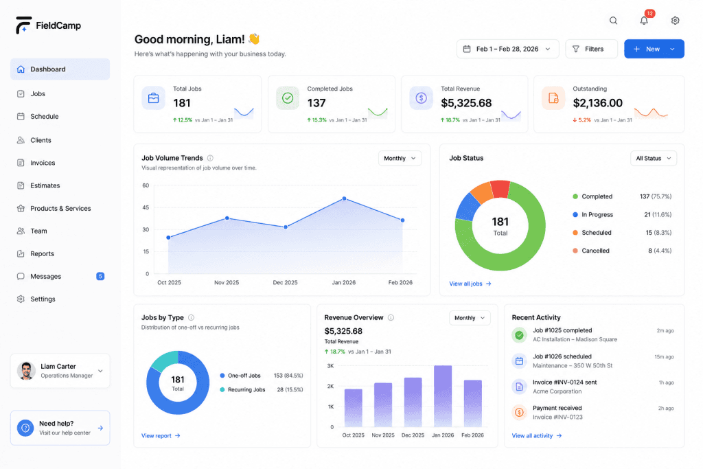 1. FieldCamp — Best Overall (AI-First, Any Device)