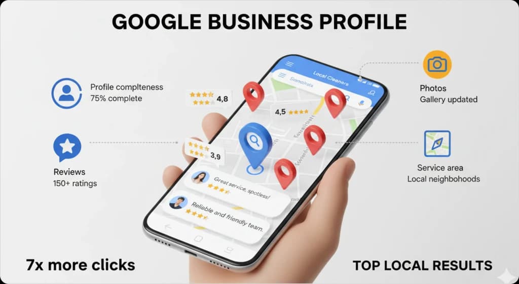 image of Google Business Profile getting optimized