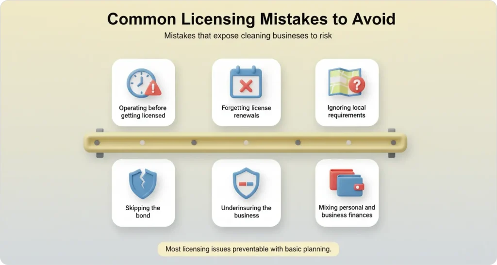 Common mistakes to avoid while applying in licensing