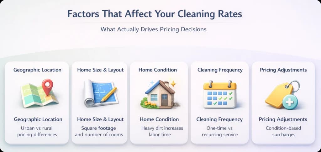 factors affecting cleaning rates