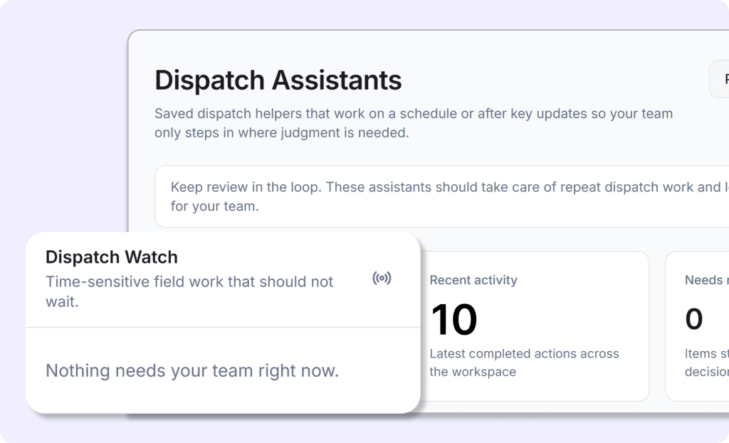 FieldCamp AI Dispatcher before-and-after view showing Jake Morrison's afternoon schedule. After an emergency burst pipe call at Greenfield Commercial, AI inserts the urgent job at 1:15–2:45 pm and moves two low-priority jobs (Sana Khan and Darling Quarter Offices) to Wednesday, keeping medium-priority Raj Mehta on schedule.